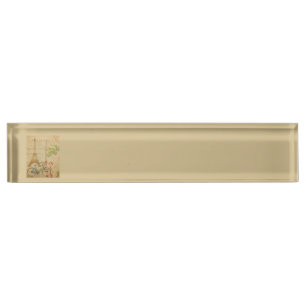 Parisian Vintage With Eiffel Tower Nameplate