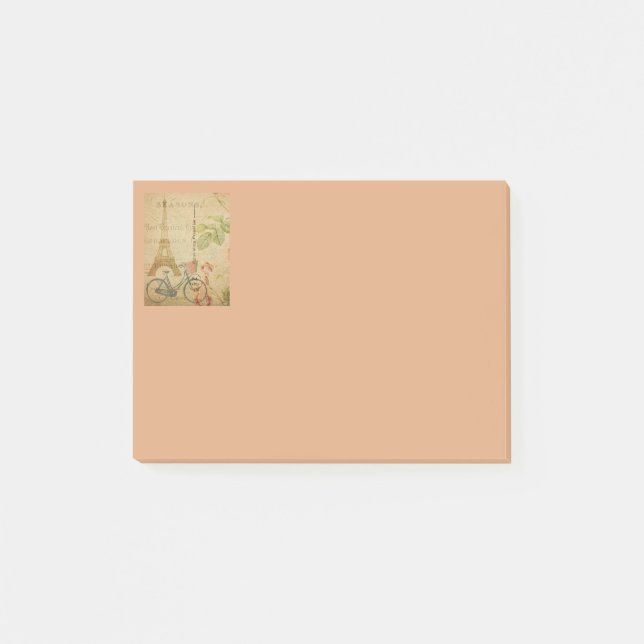 Parisian Vintage With Eiffel Tower Post-it Notes (Front)