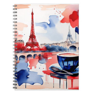Parisian Watercolor Reverie Notebook