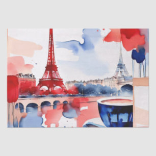 Parisian Watercolor Reverie Tissue Paper