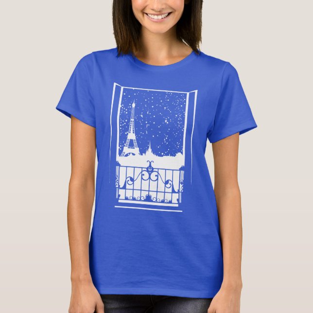 Parisian Winter View T-Shirt (Front)