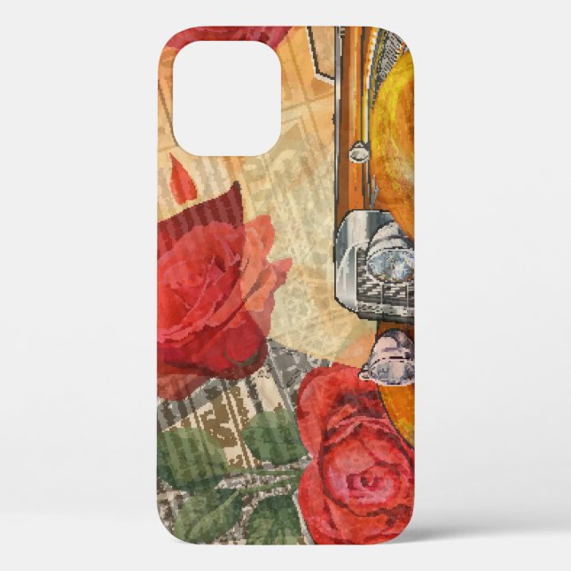 Parisian Woman: Eiffel Tower Retro. Case-Mate iPhone Case (Back)