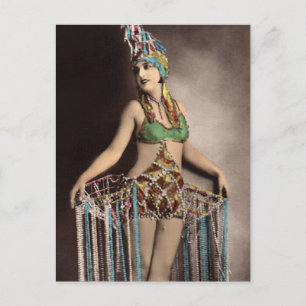 Parisienne Casino Dancer 2 Postcard