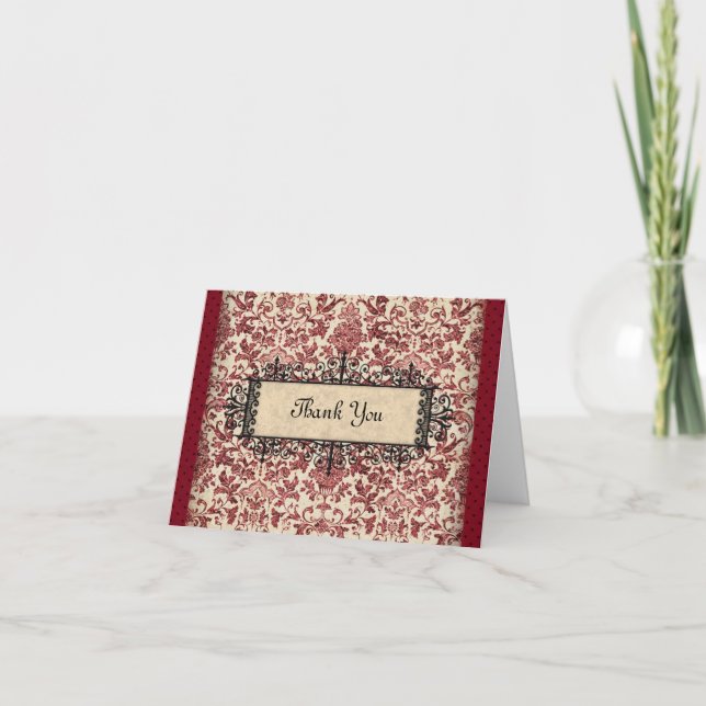 Parisienne Thank You Card (Front)