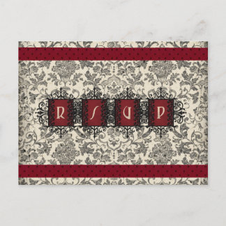 Parisienne Wedding Collection Invitation Postcard