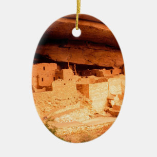 Park Anasazi Ruins Mesa Verde Colorado Ceramic Tree Decoration