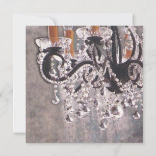 Park Avenue Chandelier ~ Invitation/RSVP 5.25x5.25 Invitation