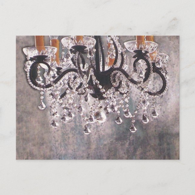Park Avenue Chandelier ~ Postcard / Invitation (Front)