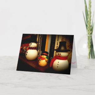 “Park Avenue Snowmen Figurines" Christmas Card
