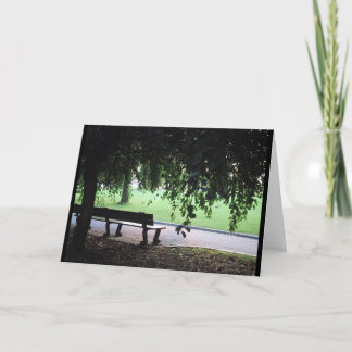 Park Bench Card