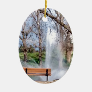 Park Bench Ceramic Tree Decoration