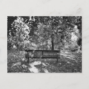 Park bench postcard