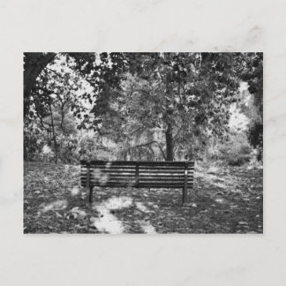 Park bench postcard