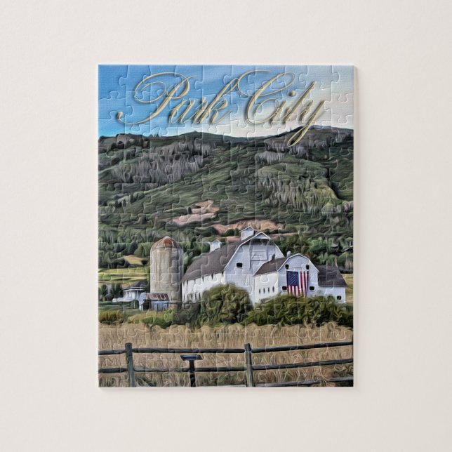 Park City Barn Puzzle (Vertical)