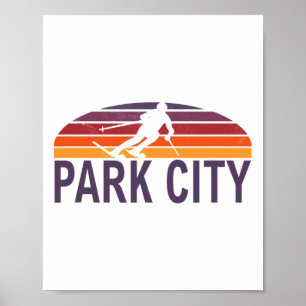 Park City Mountain Resort Utah Usa Ski Resort Snow Poster