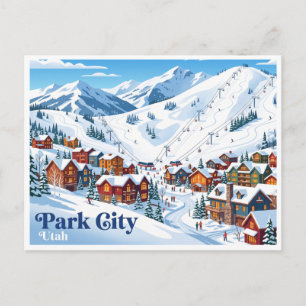 Park City Mountain Village Utah Postcard