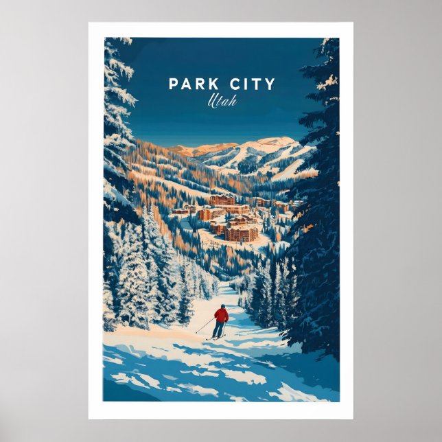 Park City Ski Art Print 1 (Front)