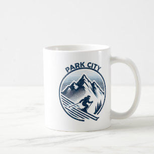 Park city ski resort winter skiing utah coffee mug