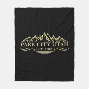 Park city Utah Fleece Blanket