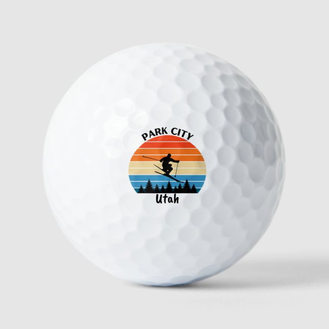 Park City Utah Golf Balls (Front)