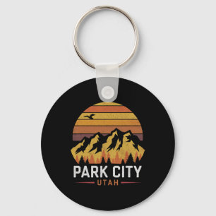Park City Utah Mountains Ski Hiking Camping Trip S Key Ring