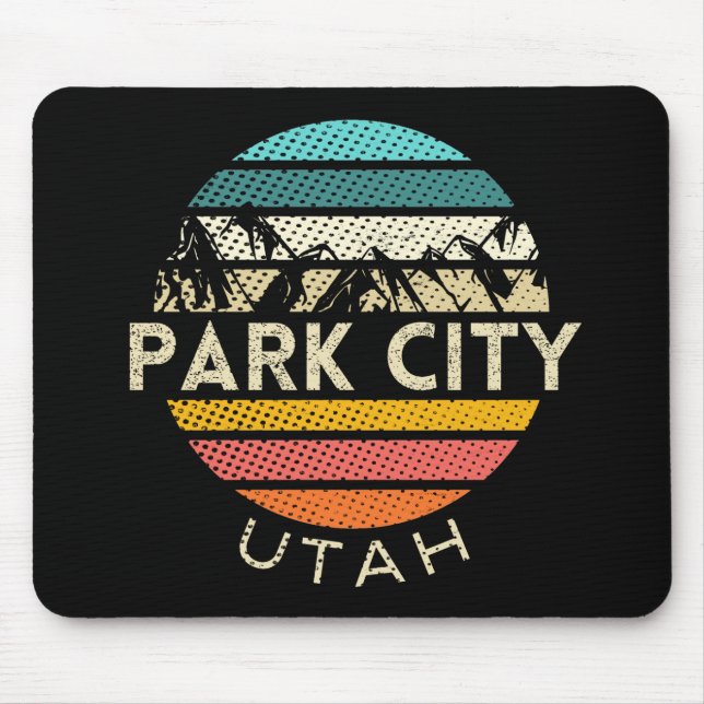 Park City Utah Mouse Mat (Front)