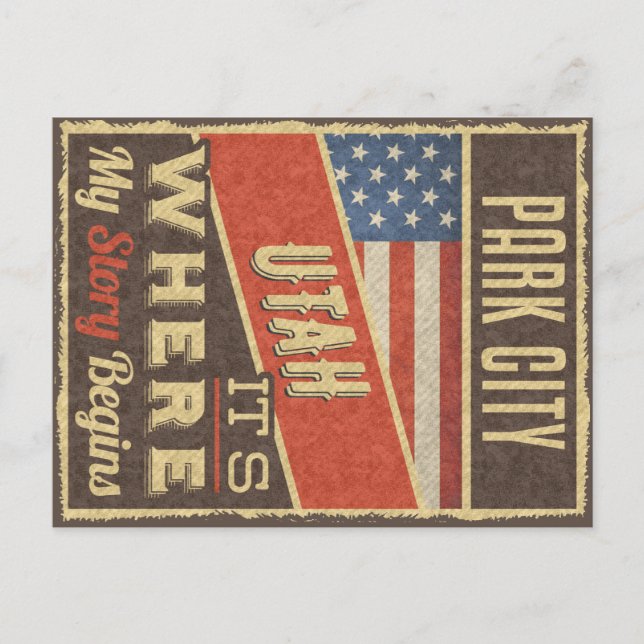 Park City Utah Postcard (Front)