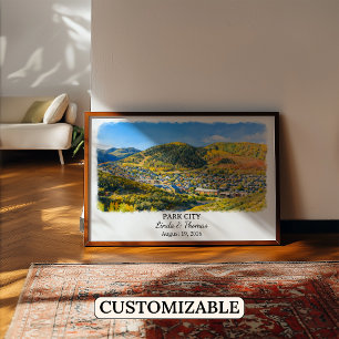 Park City Utah Poster, Watercolor, Custom Poster