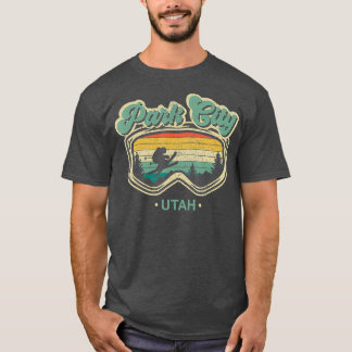 Park City Utah Retro Ski Resort Vintage Skiing T-Shirt