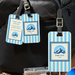 Park City Utah ski mountain Luggage Tag