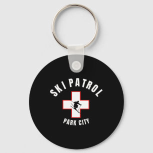 Park City Utah Ski Patrol Key Ring