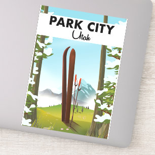 Park City Utah Ski poster