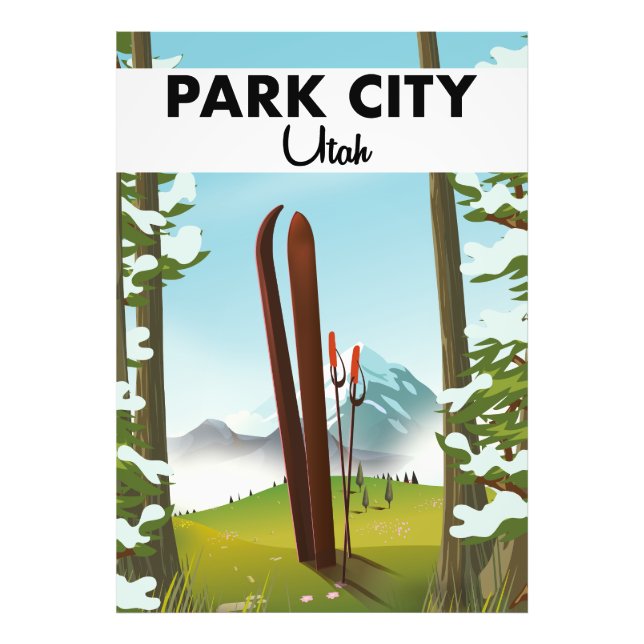 Park City Utah Ski poster (Front)