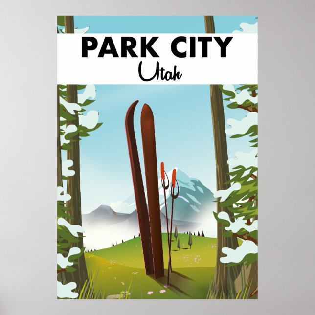 Park City Utah Ski poster (Front)