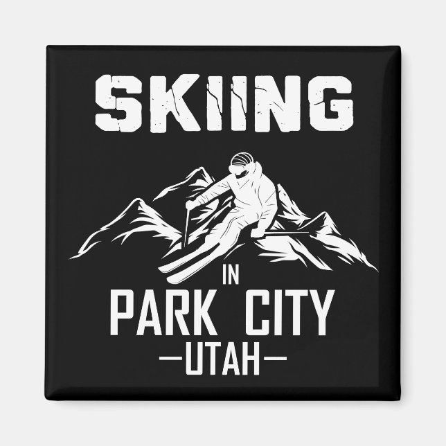 Park City Utah ski resort Magnet (Front)