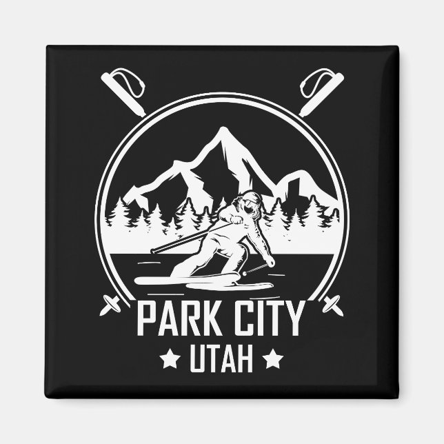 Park City Utah ski resort Magnet (Front)
