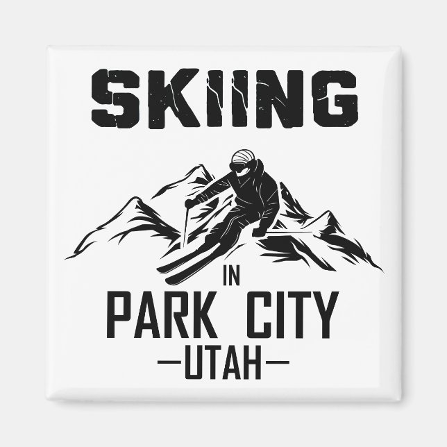 Park City Utah ski resort Magnet (Front)