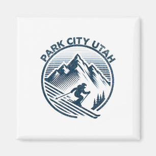 Park City Utah Ski Resort Winter Skiing Magnet