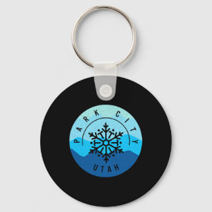 Park City Utah Ski Skiing Snowboarding Skier Snow  Key Ring