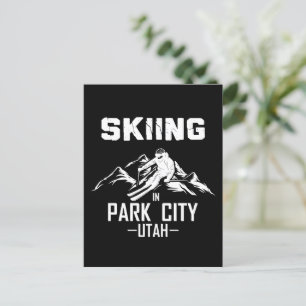 Park City Utah skiing Postcard