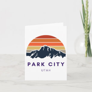 Park City Utah Skiing Snowboarding Hikers Utah Gif Card