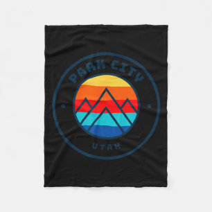 Park city utah skiing snowboarding ski family trip fleece blanket