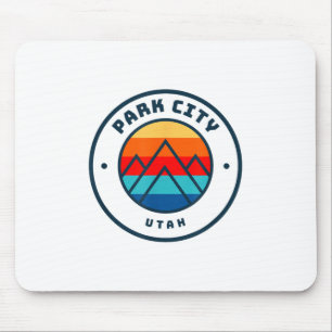 Park City Utah Skiing Snowboarding Ski Family Trip Mouse Mat