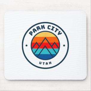Park City Utah Skiing Snowboarding Ski Family Trip Mouse Mat