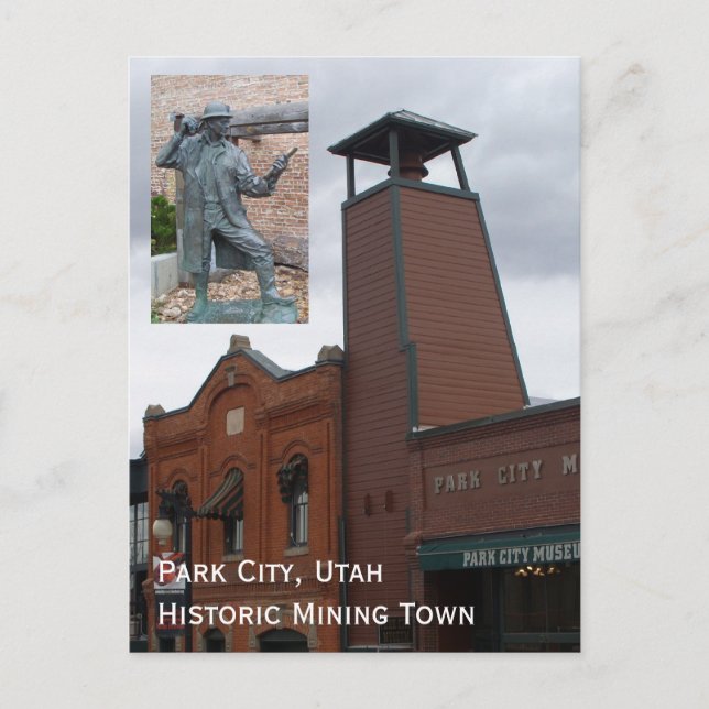 Park City Utah Souvenier Postcard (Front)