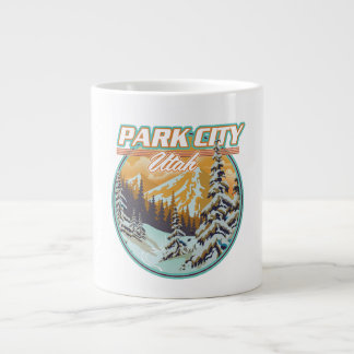 Park City Utah Travel Logo Large Coffee Mug