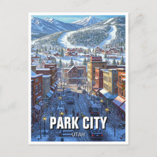 Park City Utah Travel Postcard