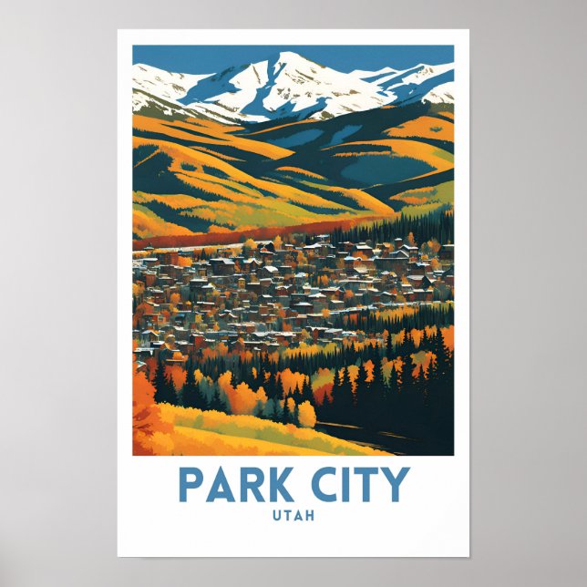 Park City Utah Travel Poster (Front)