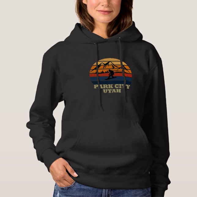 Park city Utah vintage Hoodie (Front)