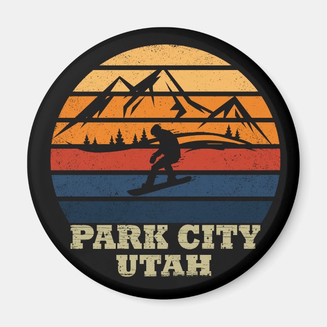 Park city Utah vintage Magnet (Front)